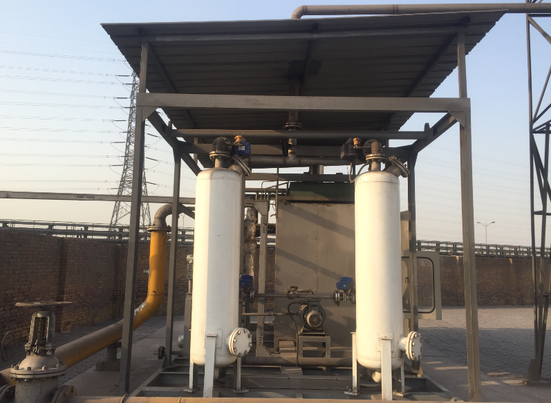 Oil gas vapor recovery field unit with process vessels